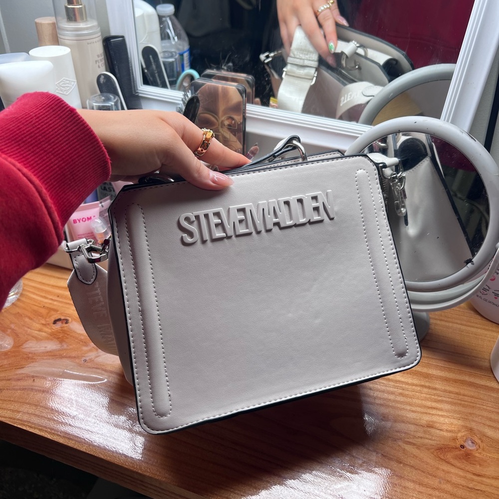 Steve Madden White Crossbody Bag